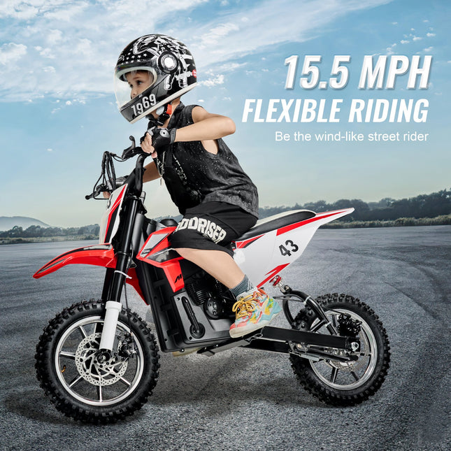 36V Electric Motorbike for Teens – High-Performance Electric Street Bike with LED Lights – Powerful 500W Styled Ride-On for Ages 14+