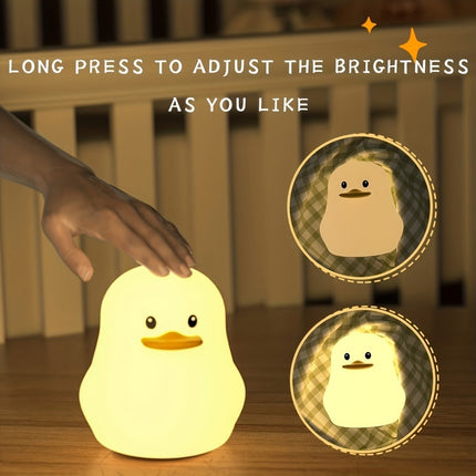 Cute Silicone LED Night Light – Rainbow Color Changing Lamp with Tap Control – Soft & Squishy USB Rechargeable Light – Perfect Christmas Gift for Girls & Boys