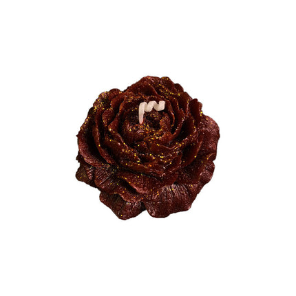 Sexy Low-Temperature Candles – 40°C Safe Melting Wax – Peony & Rose Flower Shape with Gold Gilding – Sensual Romantic Gift for Couples