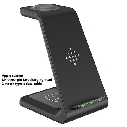 3-in-1 Fast Wireless Charging Station – Foldable Magnetic Charging Dock for iPhone, Apple Watch & AirPods – Universal Quick Charge Stand