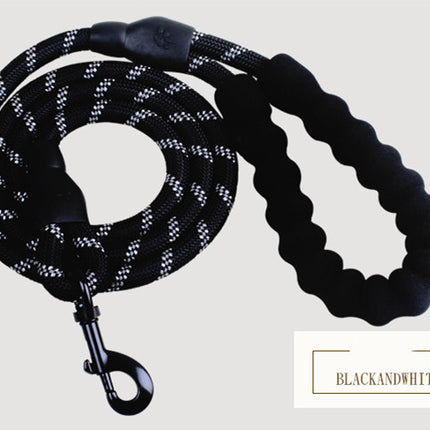 Reflective Dog Leash – Heavy Duty Nylon Pet Dog Lead Rope for Small, Medium & Large Dogs – Padded Handle for Walking & Training