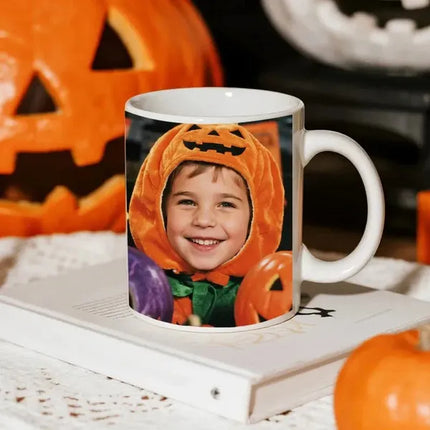 Custom Photo Christmas Mug 11oz – Personalized Holiday Picture Gift – Unique Xmas Present for Family & Friends