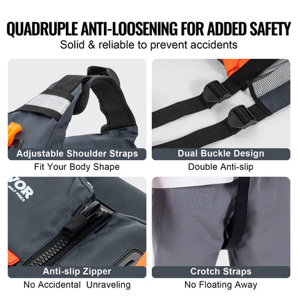 80N Buoyancy Life Vest for Water Sports – Lightweight PFD Safety Jacket – Professional Floating Vest for Kayaking, SUP & Sailing (Size S)
