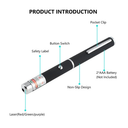 3-Pack High-Power Laser Pointer Set – Green, Blue & Red Visible Beam Pens – Professional Interactive Pet Toys & Presentation Pointers