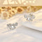 Cute Crab Earrings for Women in White- or Rose-Gold Tones