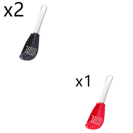 6-in-1 Multi-Functional Kitchen Cooking Spoon – Heat-Resistant Slotted Spoon for Grinding, Mashing, Straining & Whisking