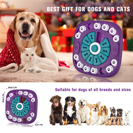 Interactive Dog Puzzle Toy – Mental Enrichment & IQ Training Game – Slow Feeder for Small, Medium & Large Dogs – Boredom Buster Treat Dispenser