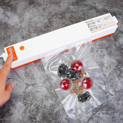 ProFresh™ Electric Vacuum Sealer – One-Touch Food Saver – 10PCS Vacuum Bags Included – Moisture-Proof Storage for Meat & Vegetables