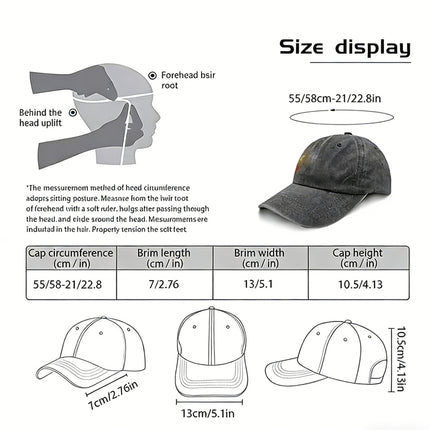 PAPA Embroidered Washed Cotton Baseball Cap – Adjustable Vintage Dad Hat for Father's Day Gifts & Casual Wear
