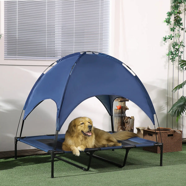 Elevated Dog Cot Cooling Pet Bed – Raised Outdoor Dog Bed with Breathable Mesh – Portable & Durable Sleeping Cot for Summer Comfort