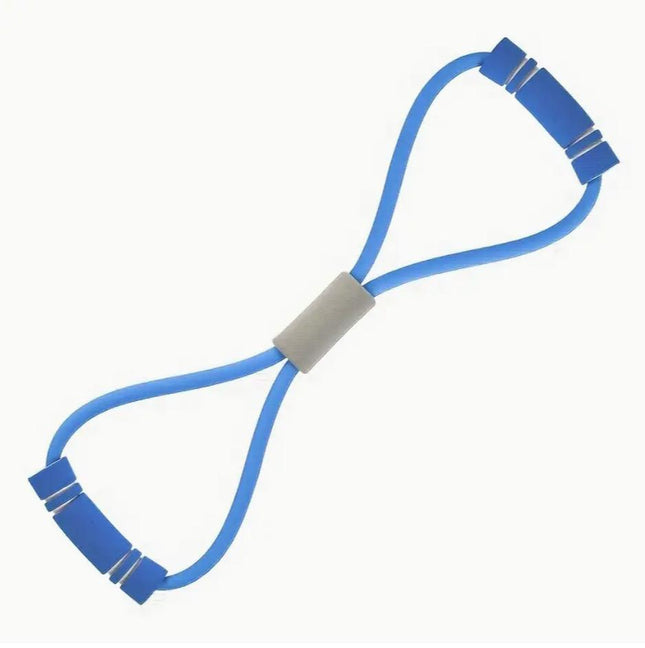 Figure 8 Resistance Band – Elastic Yoga Pull Rope for Arm & Shoulder Toning – Back Stretcher & Chest Expander for Home Fitness