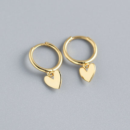Premium Heart-Shaped Crystal Earrings – Elegant Temperament Drop Earrings – Romantic Jewelry Gift for Women & Girls