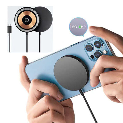 15W Magnetic Wireless Fast Charger for iPhone 17 Pro & Pro Max – MagSafe Compatible Charging Pad for iPhone 16/15/14/13/12 Series