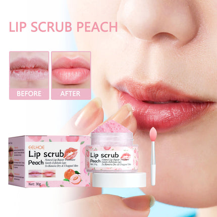 Lip Tone Perfecting Scrub – Peach Infused Exfoliator for Dark & Dry Lips