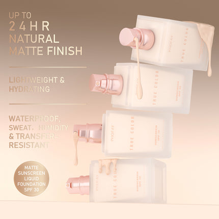 2-in-1 Matte Sunscreen Foundation – Long-Wear UV Protection