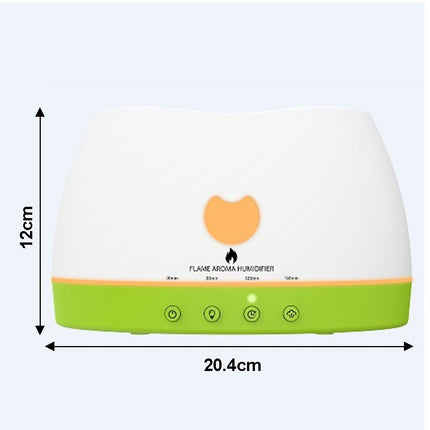 Essential Oil Diffuser with Flame Light – Ultrasonic Cold Mist Humidifier for Baby & Home – Aromatherapy Fragrance Diffuser – USB Powered
