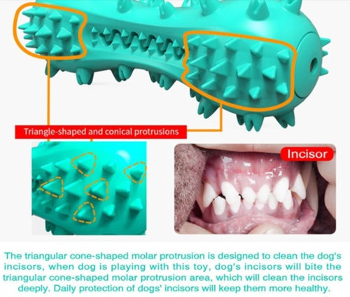 Indestructible Dog Chew Toy for Aggressive Chewers – Natural Rubber Molar Stick for Dental Care – Tough Oral Hygiene Toothbrush Toy for Large & Medium Dogs
