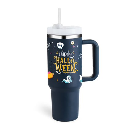 Oversized 40oz Travel Mug with Straw – Spill-Proof Insulated Water Bottle for Gym, Office & Road Trips
