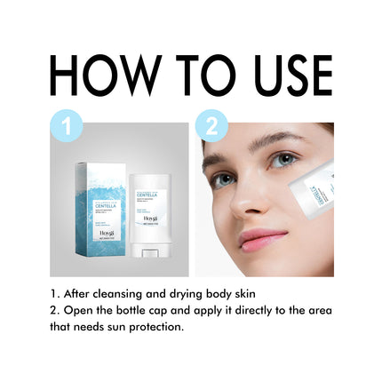 Instant Cooling Sun Stick SPF 50 – Gentle Moisture for Sensitive & Reddened Skin