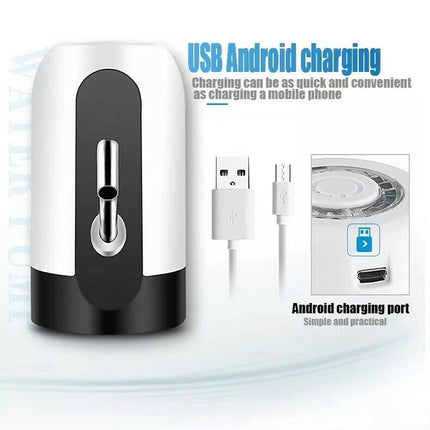 Electric Water Bottle Pump – Universal 5 Gallon Water Dispenser – USB Rechargeable Automatic Drinking Water Pump for Home, Office & Camping
