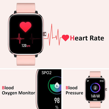 Elegant Women's Smartwatch – Bluetooth Call & Heart Rate Monitor – Luxury Metal Band Fitness Tracker with Diamond-Cut Detail – iOS & Android