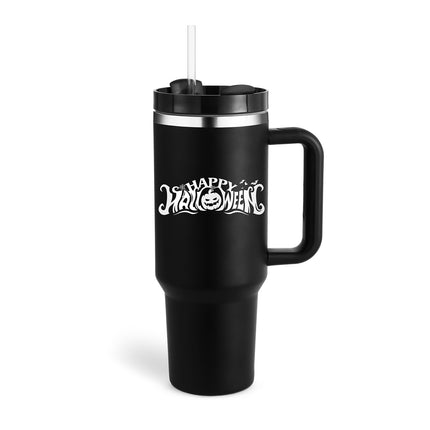 Oversized 40oz Travel Mug with Straw – Spill-Proof Insulated Water Bottle for Gym, Office & Road Trips