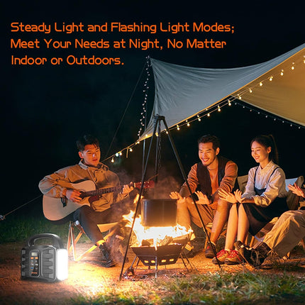 150W Portable Power Station – 155Wh/42000mAh Outdoor Solar Generator – 110V AC Outlet & DC Ports for Camping, RV, Home Backup & Emergency