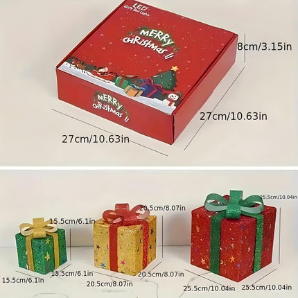 3-Piece Transparent Luxury Gift Box Set – Sophisticated White Frame Decorative Boxes – Elegant Presentation for Weddings, Birthdays & Special Occasions