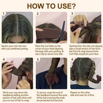 Satin Heatless Hair Curler Set – Overnight Curls for Damage-Free Natural Waves