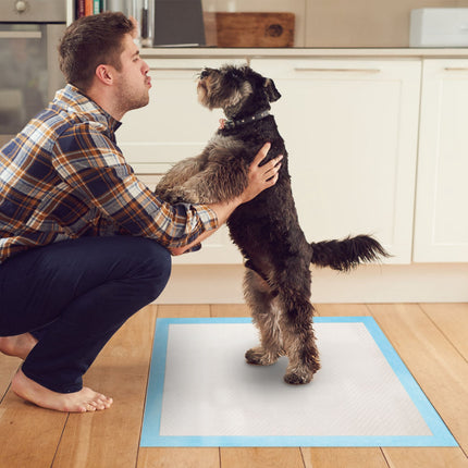 50-Pack Dog Training Pads – 24" x 18" (Medium) Puppy Pee Pads – Super Absorbent Leak-Proof Cat Wee Mats – Bulk Potty Training Set