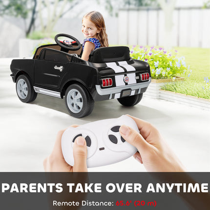 12V Kids Ride-On Car with Remote Control – Adjustable Speed Electric SUV – Smooth Start Technology, LED Lights & MP3 Player (Black)