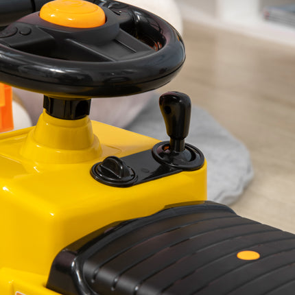 Kids' Ride-On Forklift Toy with Working Lift and Under-Seat Storage