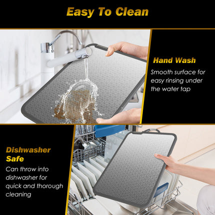ProPrep™ Multi-Functional Chopping Board – Antibacterial Stainless Steel Surface with Knife Sharpener Handle
