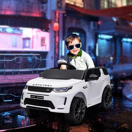Licensed Land Rover Discovery Sport 12V Ride-On Car – Electric Kids Vehicle with 2.4G Remote Control & Soft Start – White