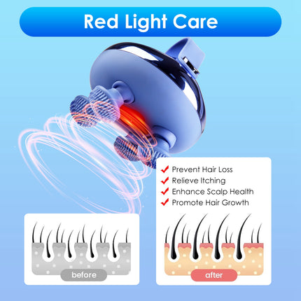 ProScalp™ Red Light Electric Massager – IPX7 Waterproof & 3-Mode Therapy