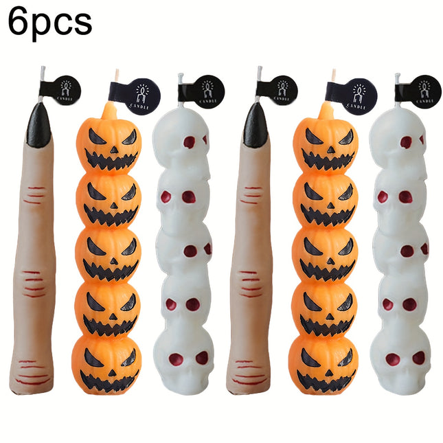 Realistic Halloween Finger Candles – Severed Finger Wax Candles for Spooky Decor – 5pcs Set Horror Party Favors & Table Decorations