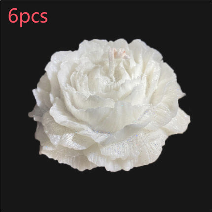 Sexy Low-Temperature Candles – 40°C Safe Melting Wax – Peony & Rose Flower Shape with Gold Gilding – Sensual Romantic Gift for Couples