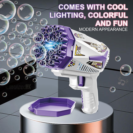 Automatic Bubble Gun Launcher – Thousands of Bubbles Per Minute – Portable Bubble Blower for Outdoor Parties, Weddings & Birthdays – Kids & Toddlers Summer Toy