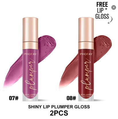 Phofay 3D Glass Plumping Gloss – High-Shine Lip Maximizer