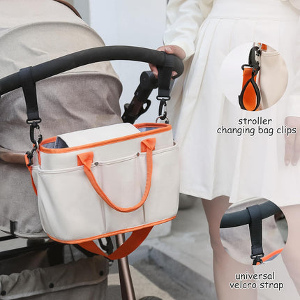 Large Diaper Bag Tote – Waterproof Travel Mommy Bag – Maternity Hospital & Weekender Bag for Baby Essentials
