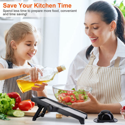 Ultimate Kitchen Prep Station – All-in-One Mandoline Grater for Slicing, Shredding & Julienne