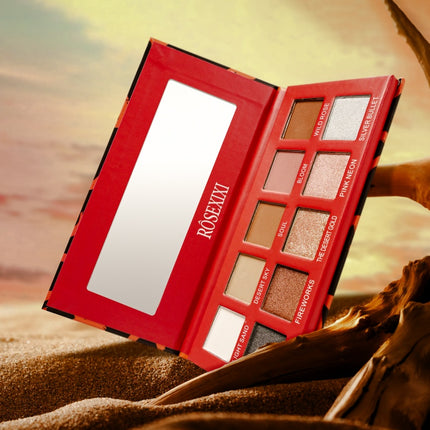 RoseXiXi 10-Color Enchanted Eyeshadow Palette – Highly Pigmented Matte & Shimmer