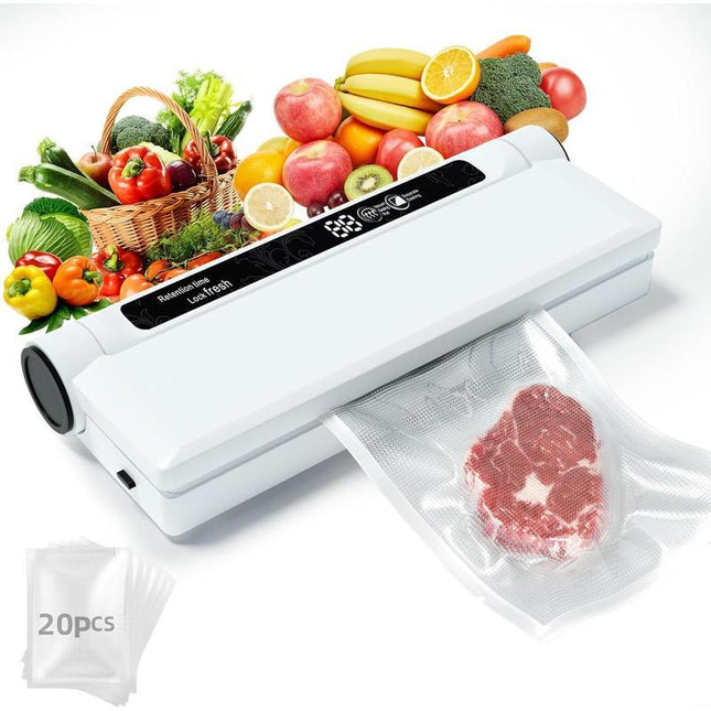 Smart Home Food Vacuum Sealer Machine – Automatic Fresh-Keeping System – One-Button Quick Seal for Dry & Moist Food