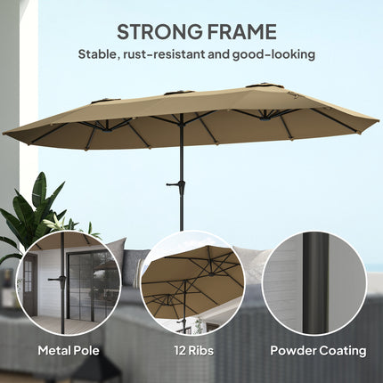 Premium Beach Umbrella with Elegant Fringe – UV Protective Sun Shade – Vintage Style Outdoor Parasol for Beach, Patio & Pool