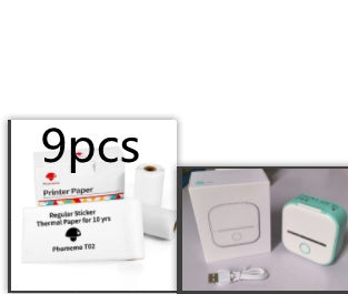 Mini Portable Thermal Printer - Wireless Bluetooth Pocket Printer for Photos, Study Notes & Labels - Inkless Mobile Photo Printer for iOS & Android