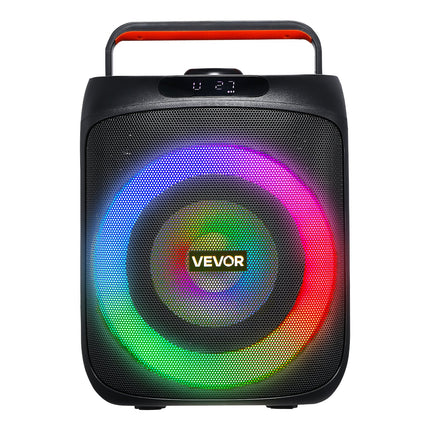 30W Portable Karaoke Machine for Adults – 6.5" Bluetooth Speaker with 2 Wireless Microphones – PA System for Home Parties & Outdoors