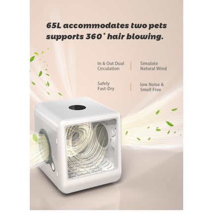 Professional Pet Drying Box – 360° Intelligent Warm Air Dryer for Cats & Small Dogs – Ultra-Quiet Smart Temperature Control Pet Dryer Room