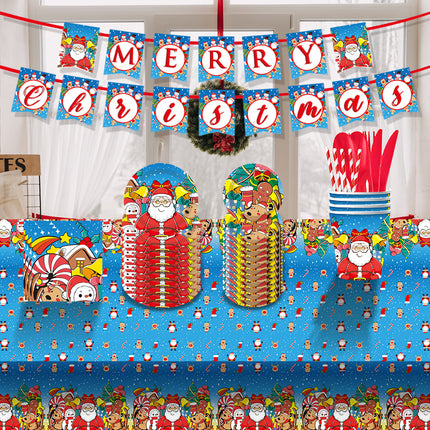 10-Piece Christmas Tiered Tray Decor Set – Festive Tabletop Ornaments for Holiday Home Styling