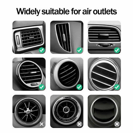 10W Qi Wireless Fast Car Charger – Automatic Clamping Smart Sensor Phone Mount – 360° Rotating Air Vent Holder for iPhone & Android