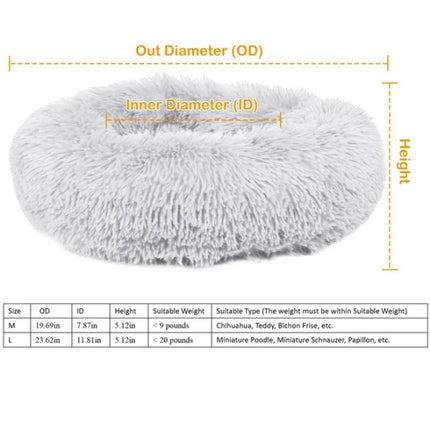 Ultra-Soft Woolen Pet Bed – Warm Plush Nest for Dogs and Cats – Thickened Faux Wool Cushion for Winter Comfort